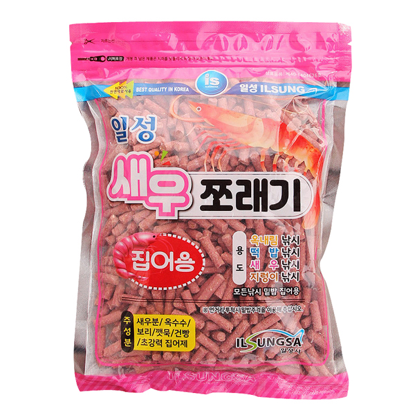 일성사 새우 쪼래기 민물떡밥