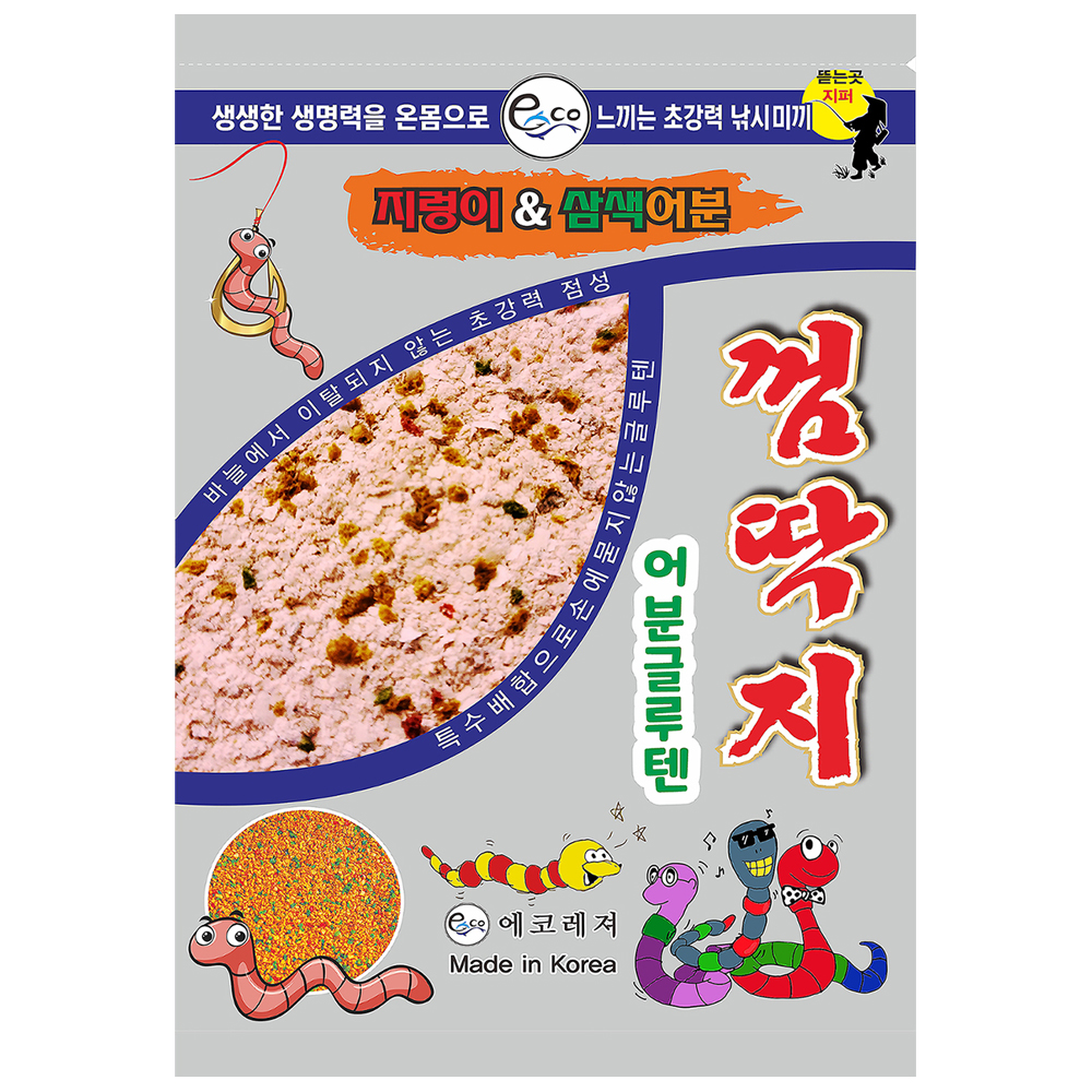 에코레져 지렁이 껌딱지 민물떡밥